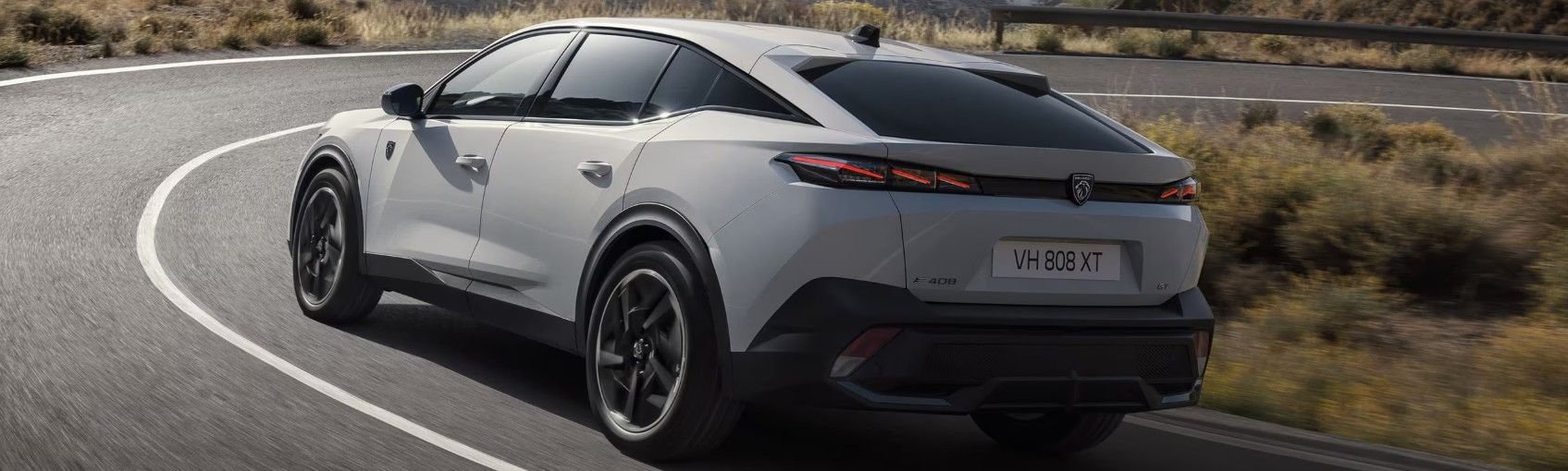 408 Hybrid driving around a corner in an open road setting