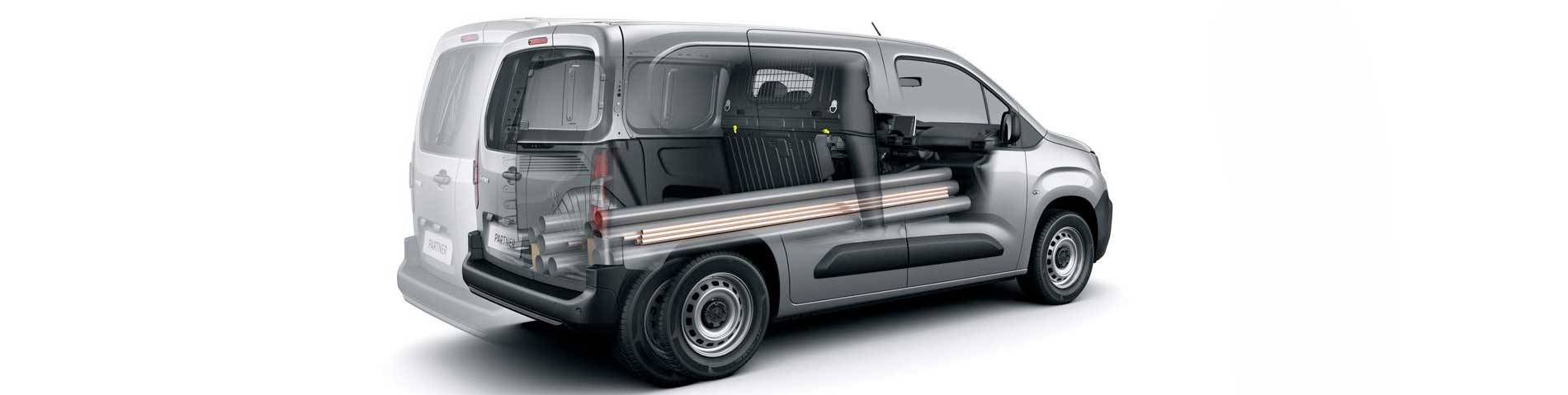 all new peugeot partner van long loading room