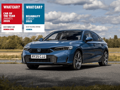 Honda enjoys double success at the 2026 What Car? Awards