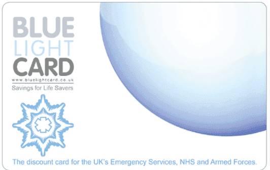 Blue Light Card for UK emergency services, NHS, and Armed Forces discounts.