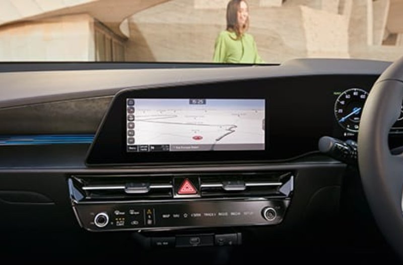 image of the dashboard of interior of car