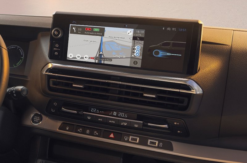 close up of the touchscreen