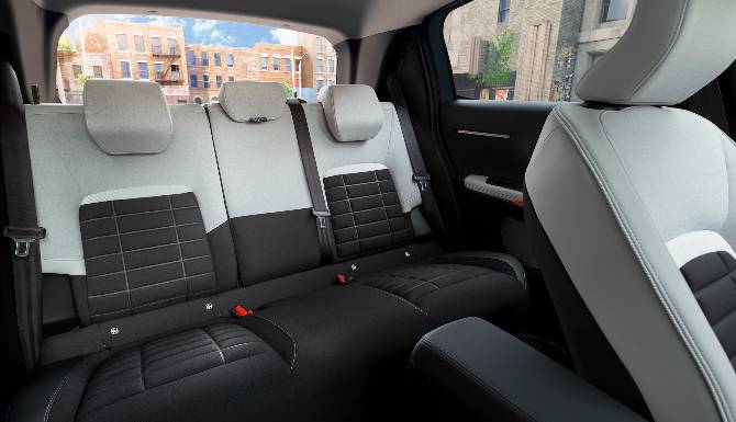 citroen c3 backseat interior black and grey