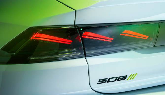 close-up of lights 508 sport