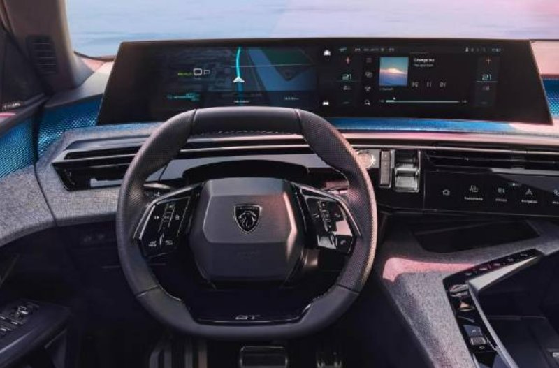 Driver view e-3008 cockpit