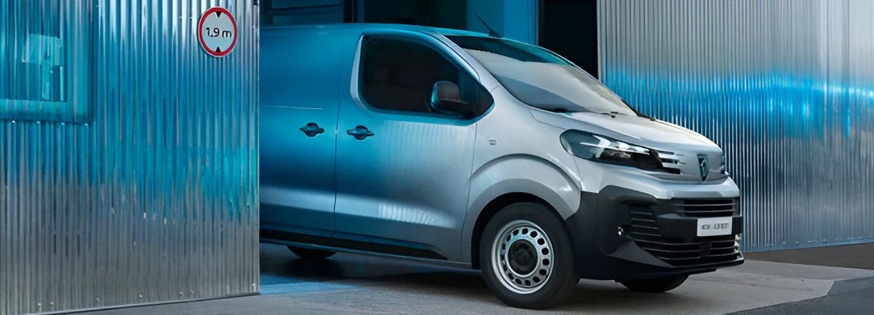 van in the garage