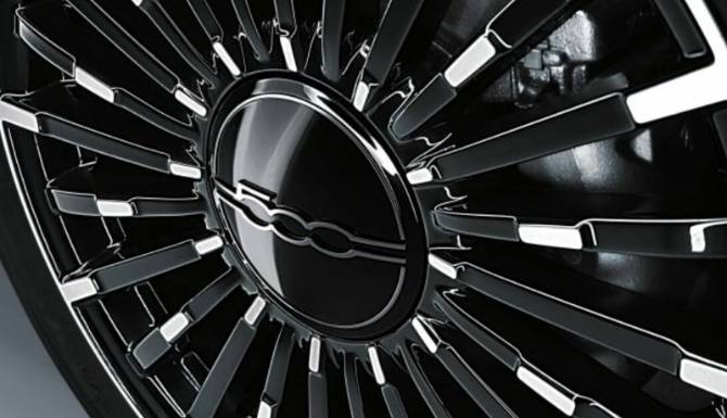 fiat 500 alloy wheels in black