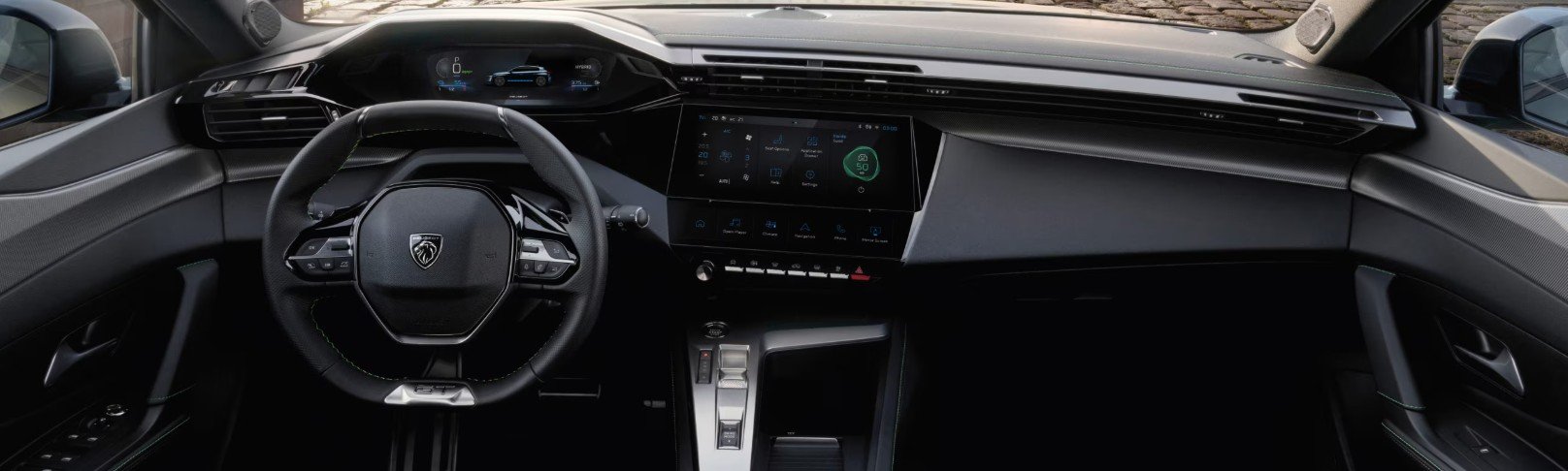 Full front interior in the 308 SW Hybrid