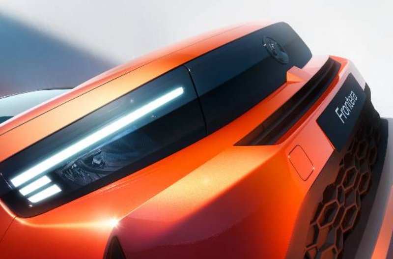 Close-up of the grille of car