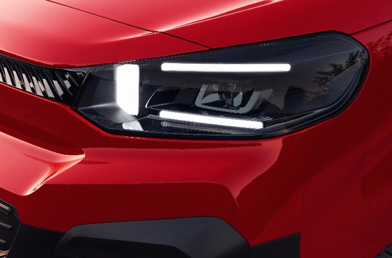 close up of the van LED Headlights