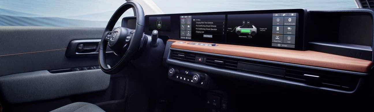 Honda e prototype interior dashboard