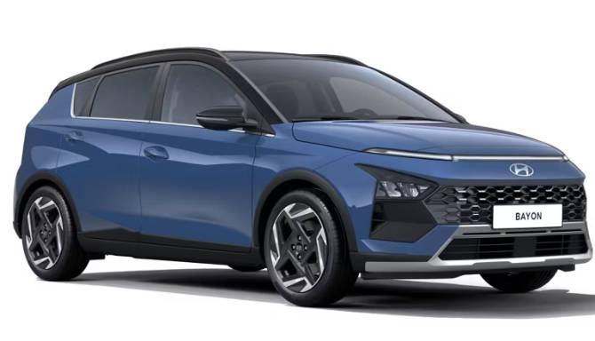 Hyundai Bayon in blue