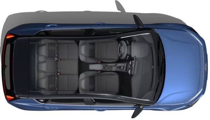 Hyundai Bayon in blue birdseye