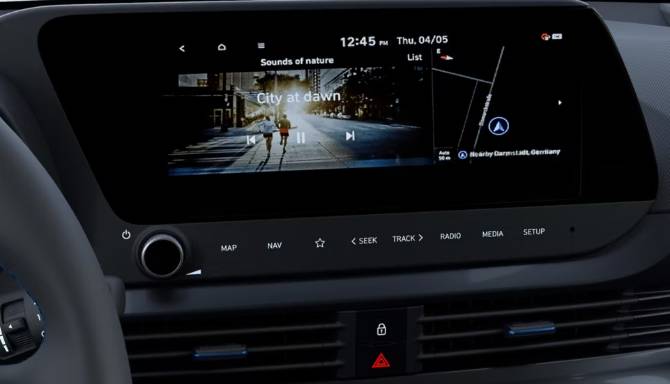 Hyundai Bayon screen