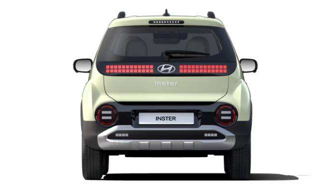 hyundai inster from the back