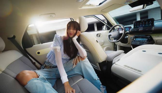 hyundai inster from the inside