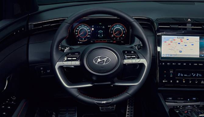 Hyundai Tucson steering wheel