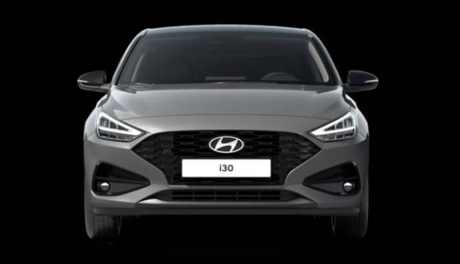 hyundai i30 from the front view