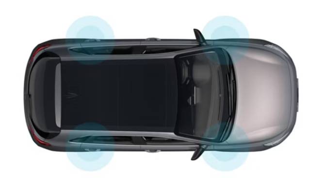 hyundai i30 from brids eye view