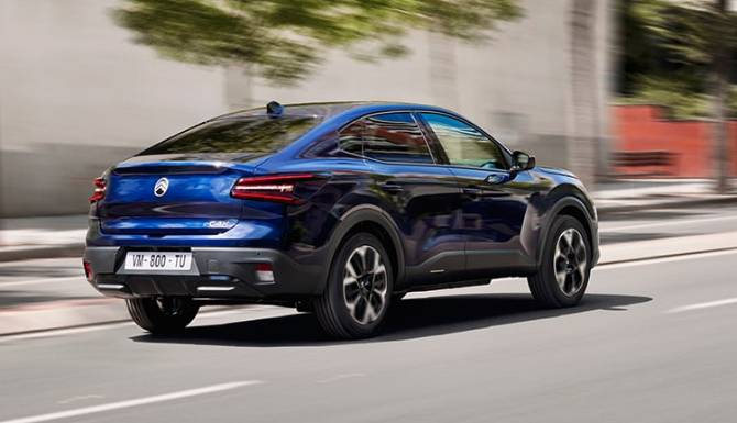 ec4 x from the rear in blue