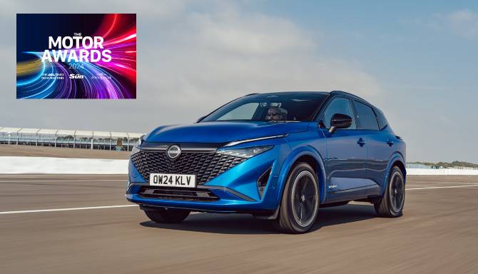 New Nissan Qashqai With E-Power Wins Best Powertrain Accolade at News UK Motor Awards 2024