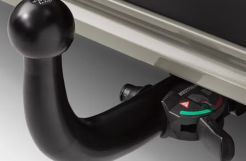 image of black tow bar