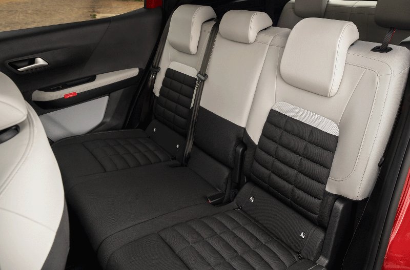 showing the interior for car with folding seats