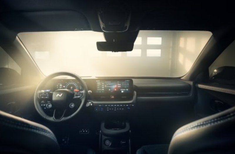 car in a fog like smoke