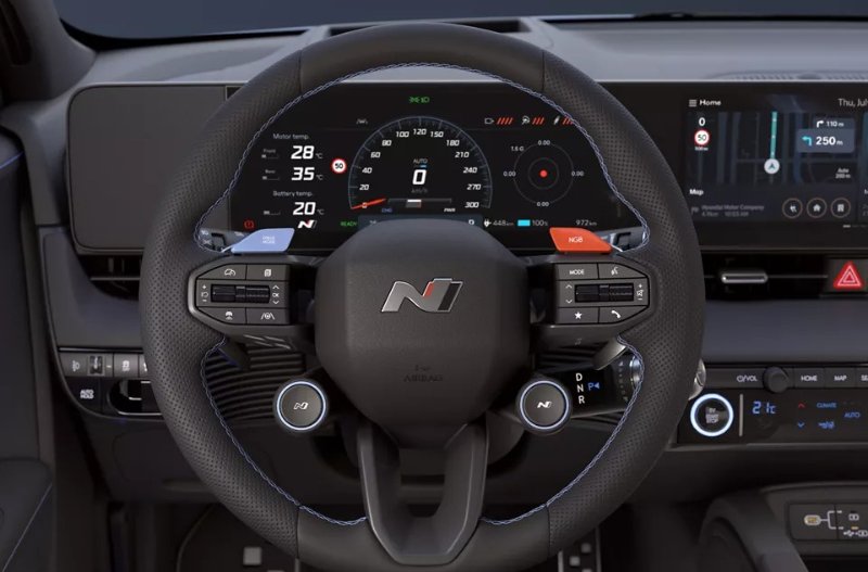 closeup of the ioniq 5 n