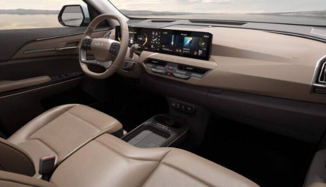 Kia EV5 interior leather seating
