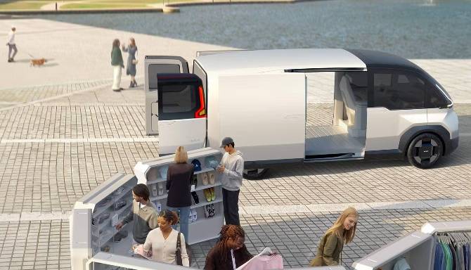 kia pv7 concept image with people
