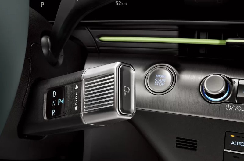 close-up of the steering wheel