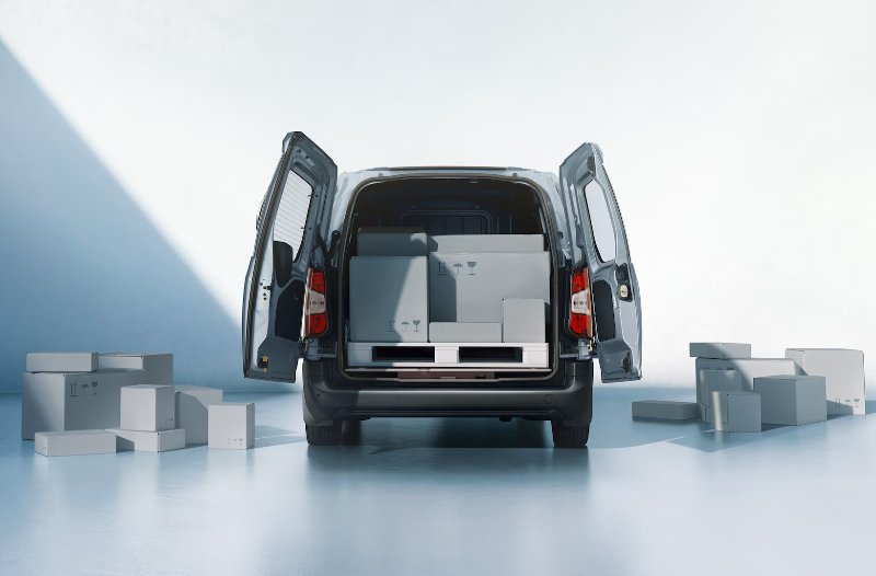 boot van opened with boxes in there