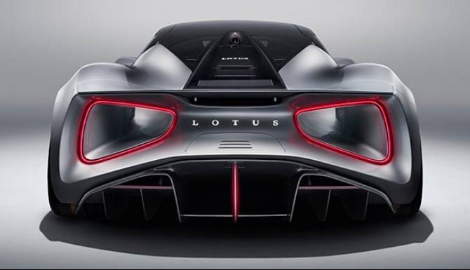 Lotus Evija Rear view