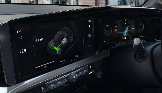 Mokka driving instrument panel