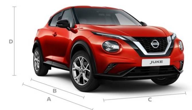 new nissan juke exterior dimensions