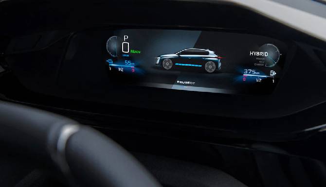 New Peugeot 308 3D digital dash