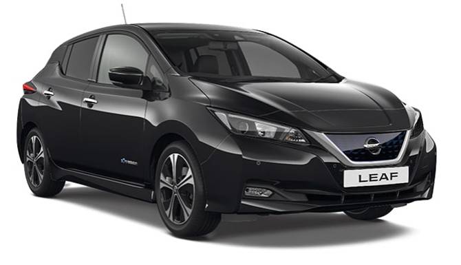 Nissan LEAF N-Connecta Pearl Black Cut Out