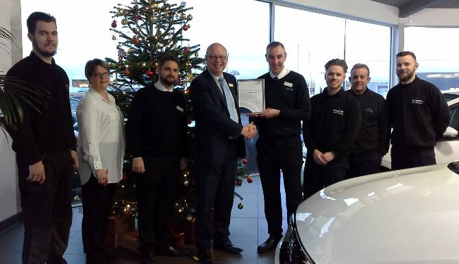 Peugeot Service department Pro2ace award