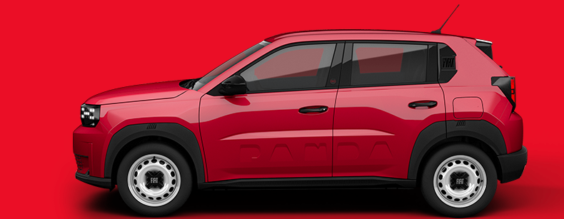 rede car on red background