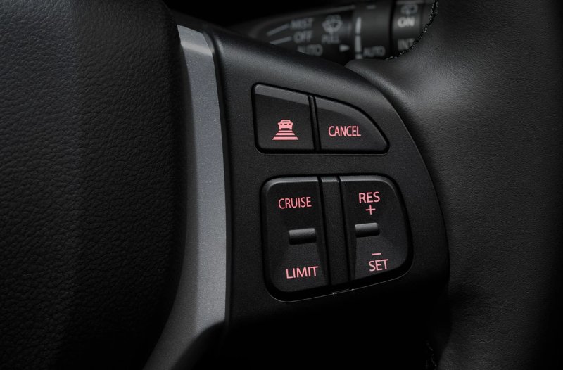 close-up of controls