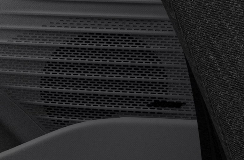 close up of the speaker
