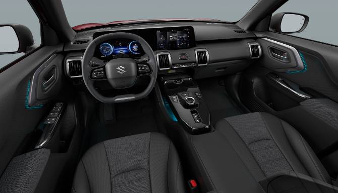 suzuki e vitara black leather interior