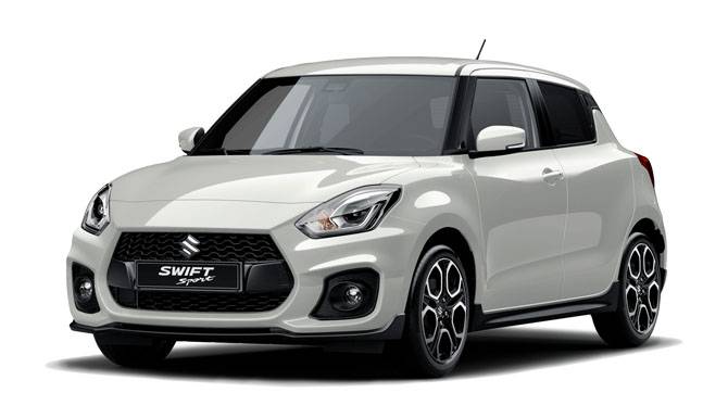 Suzuki Swift Sport White White Background
