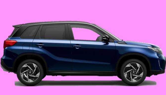 suzuki vitara 2025my on pink background