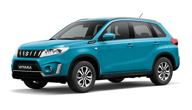 Suzuki Vitara Blue Color White Background