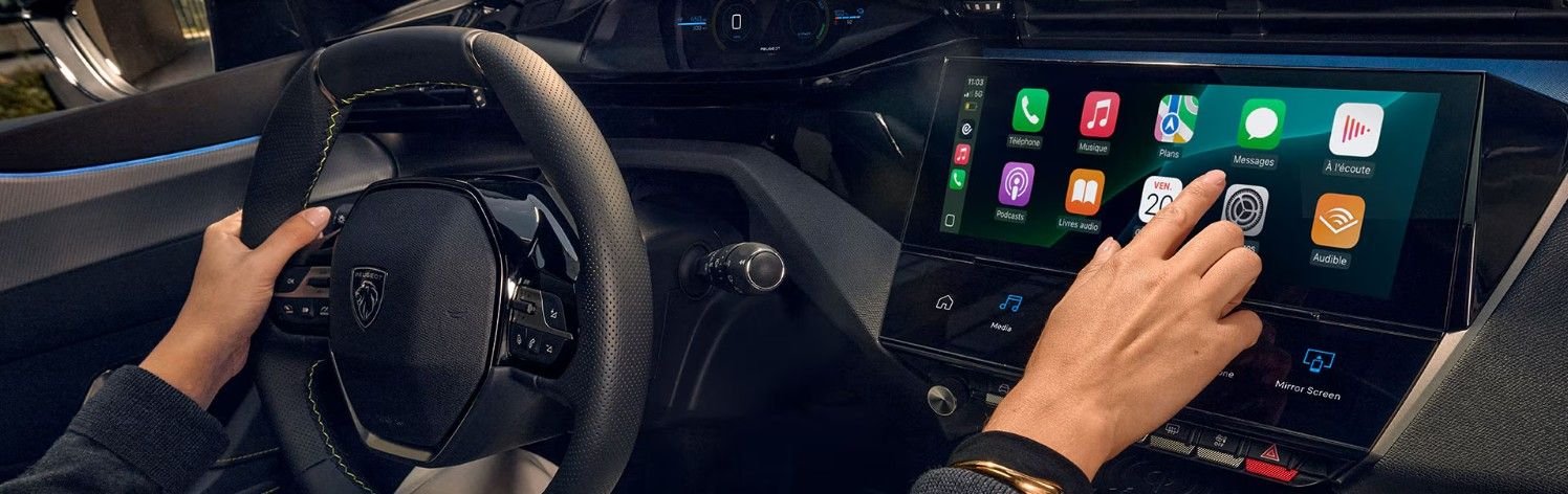 The full drivers cockpit in the new 308