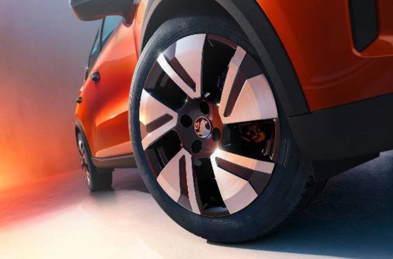close-up of the wheels