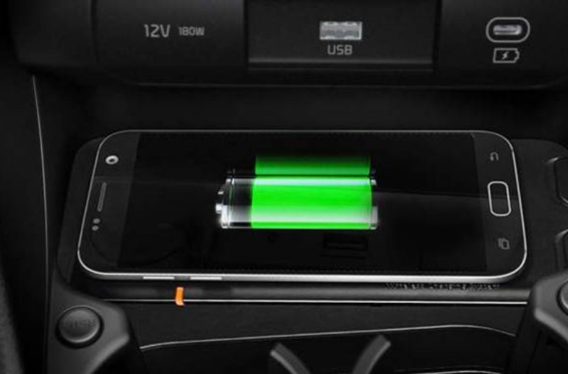 phone on car