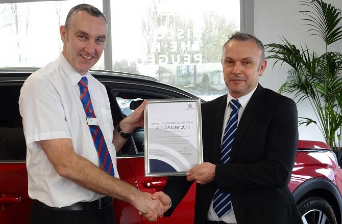 Howards Peugeot passes foundation phase of 'Ace Accreditation'